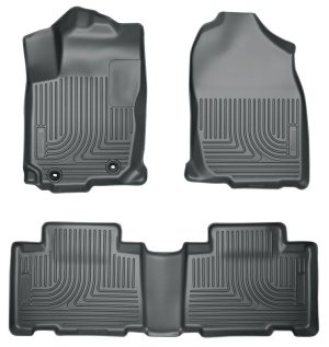 Honda Accord Floor Liners - Front + Rear - Husky Liners - WeatherBeater - Black - 2013